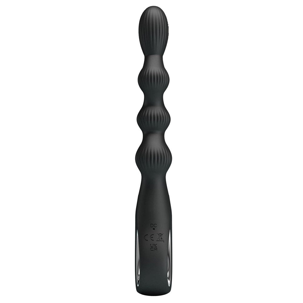 Pretty Love Federer Rechargeable Anal Vibrator Black - Anal Vibrators