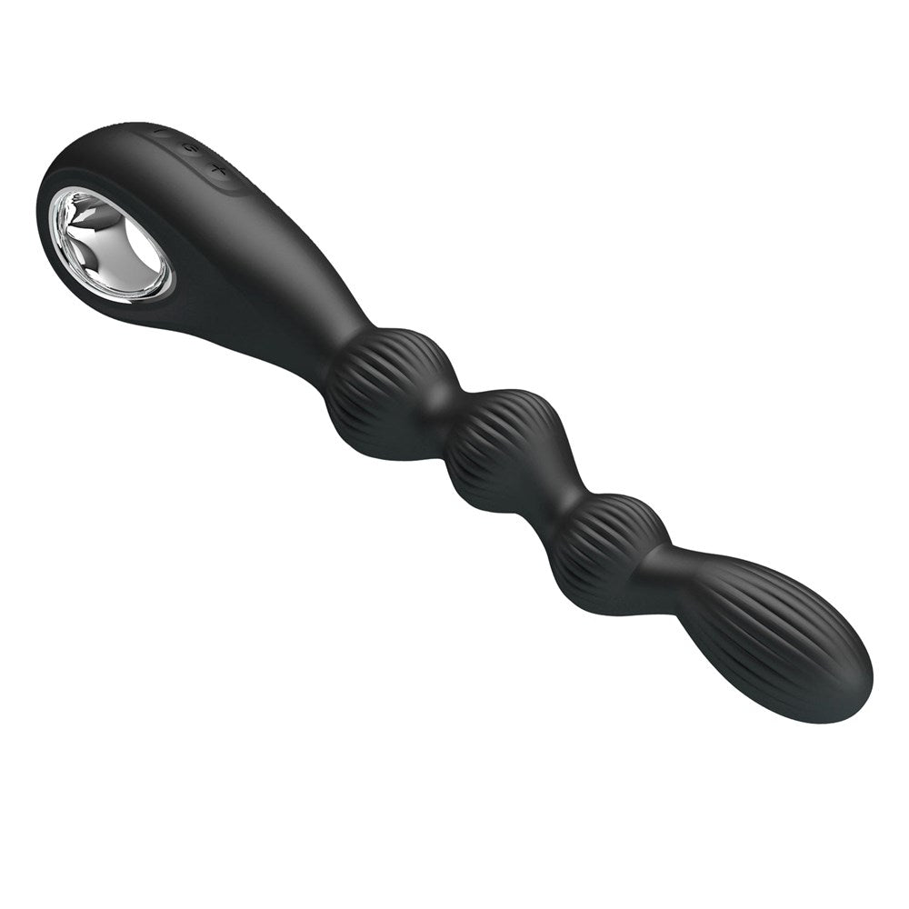 Pretty Love Federer Rechargeable Anal Vibrator Black - Anal Vibrators