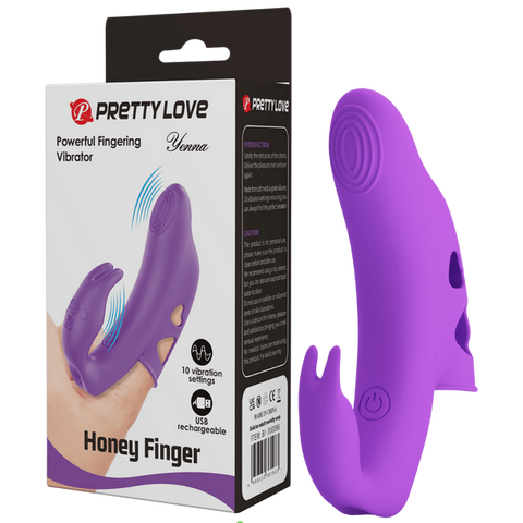 Honey Finger Rechargeable Yenna Finger Vibrator by Baile - Finger and Tongue Vibrators