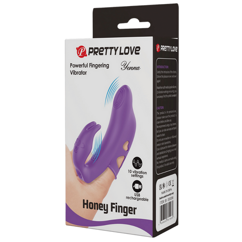 Honey Finger Rechargeable Yenna Finger Vibrator by Baile - Finger and Tongue Vibrators