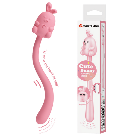 Cute Bunny Flirting Stick Massager by Baile - Personal Massagers