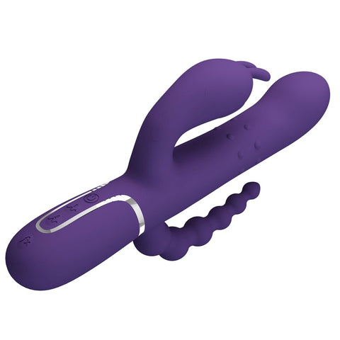 Pretty Love Cammy 4 in 1 Triple Rabbit Vibrator by Baile - Rabbit Vibrators