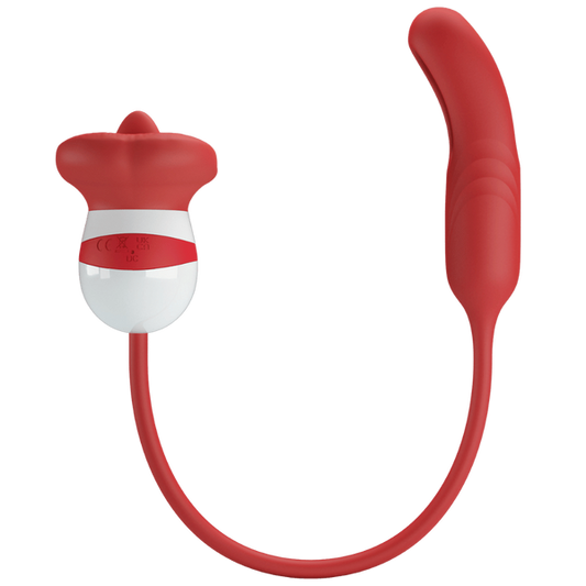 Rechargeable Alyss Hot Lips Clit Vibrator by Baile - Clit Ticklers and Pulsators