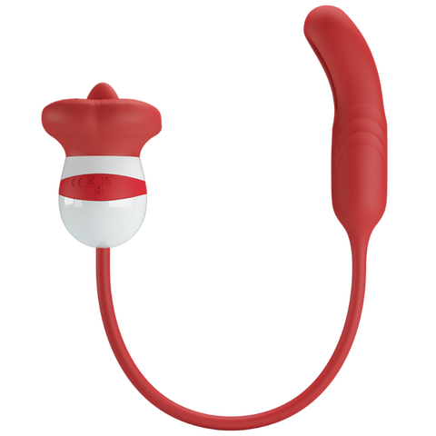Rechargeable Alyss Hot Lips Clit Vibrator by Baile - Clit Ticklers and Pulsators