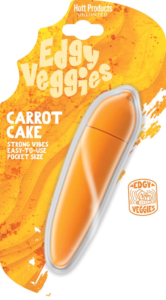Hott Products Edgy Veggies Carrot Shaped Bullet Vibrator - Bullet Vibrators