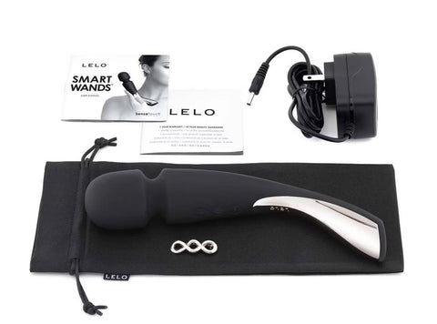 Smart Body Wand Massager Medium Black by Lelo - Body Wands
