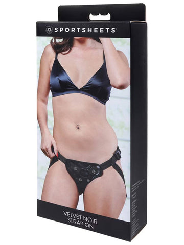 Velvet Noir Strap On by Sportsheets - Strap On Sextoys