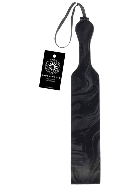 Velvet Noir Loop Paddle by Sportsheets - Paddles And Slappers