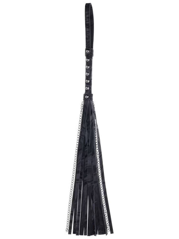 Velvet Noir Chain Flogger by Sportsheets - Whips And Crops