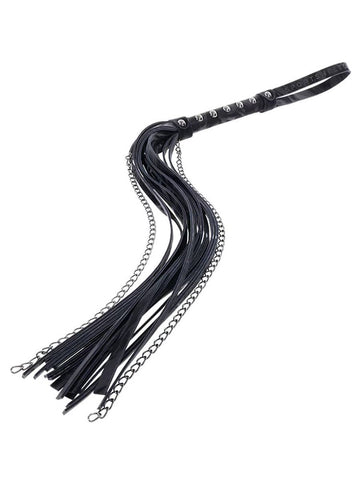 Velvet Noir Chain Flogger by Sportsheets - Whips And Crops