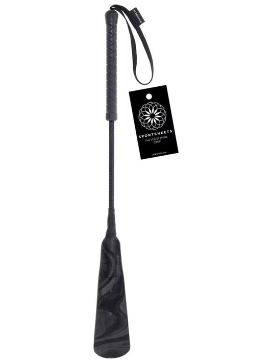 Sportsheets The Velvet Noir Strike Bondage Crop
