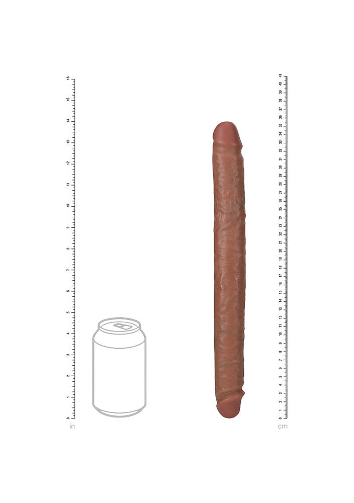 REALROCK 35 cm Slim Double Ender Realistic Dildo - Double Ender