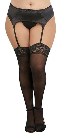 Dream Girl Sheer Thigh High Stockings - Fishnet and Thigh Highs