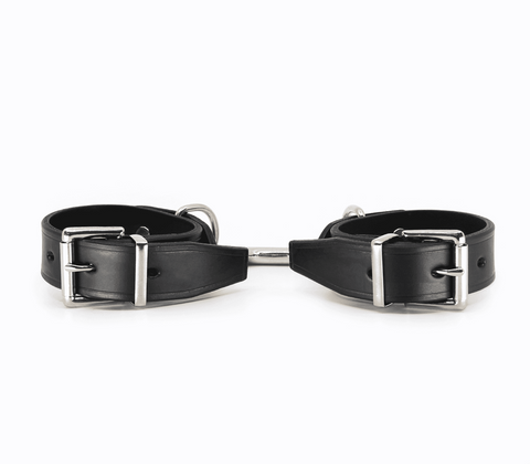 Unlined Leather Ankle Restraints by Love In Leather - Cuffs And Restraints