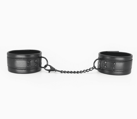 Padded Faux Leather Ankle Restraints by Love In Leather - Cuffs And Restraints