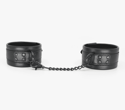 Padded Faux Leather Ankle Restraints by Love In Leather - Cuffs And Restraints