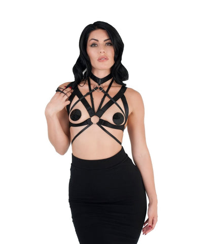BDSM Play Elastic Harness Top by Love In Leather - Her Fetish
