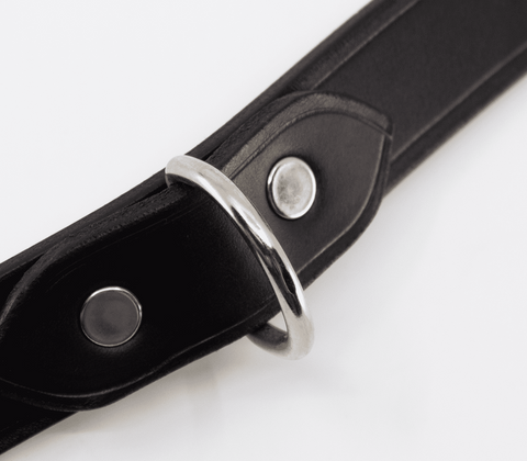 Unlined Italian Leather BDSM Collar by Love In Leather - Collars and Leads