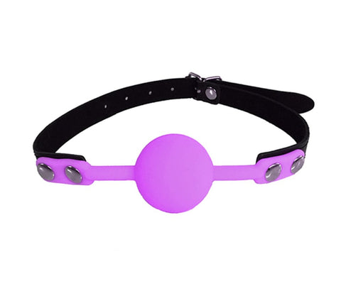 Fetish Play Gag With Silicone Ball by Love In Leather - Bondage Gags and Bits