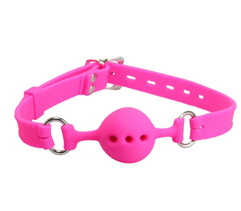 Silicone Gag With Petite Breathable Ball - Bondage Gags and Bits