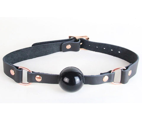 BDSM Gag With And Coloured Hardware by Love In Leather - Bondage Gags and Bits