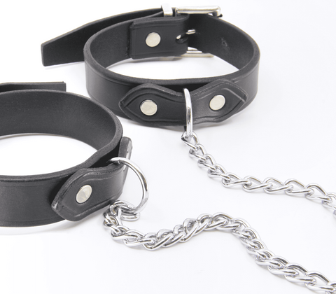 Classic Unlined Leather Handcuffs by Love In Leather - Cuffs And Restraints
