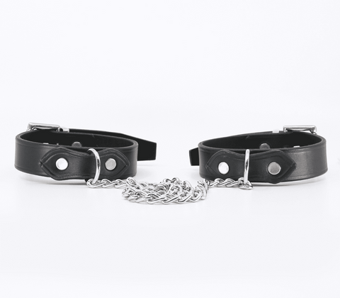 Classic Unlined Leather Handcuffs by Love In Leather - Cuffs And Restraints