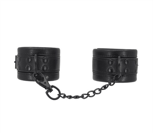 Love In Leather Padded Faux Leather Wrist Cuffs