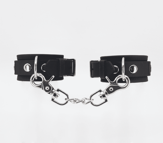 Love In Leather Heavyweight Silicone Wrist Cuffs