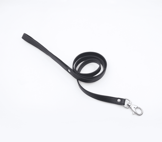 Love In Leather Long Faux Leather Bondage Lead