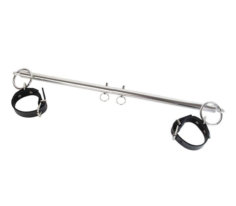 Silver Adjustable Spreader Bar by Love In Leather - Spreaders and Hangers