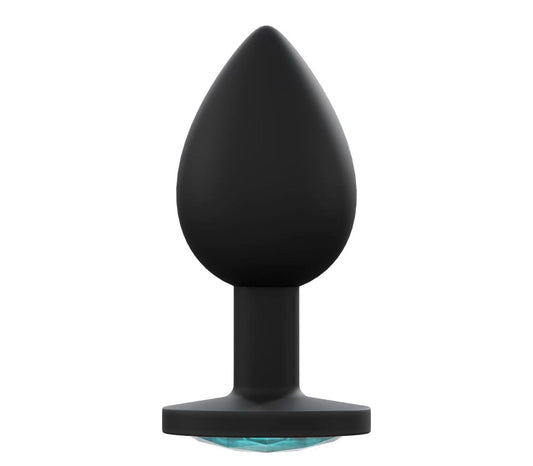 Love In Leather Premium Silicone Anal Plug Black