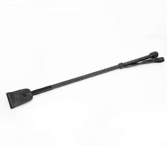 Love In Leather BDSM Riding Crop With Wide Tab