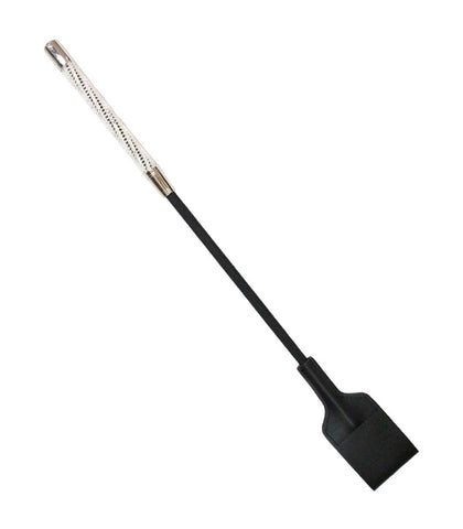 Short Diamante Bondage Riding Crop by Love In Leather - Whips And Crops