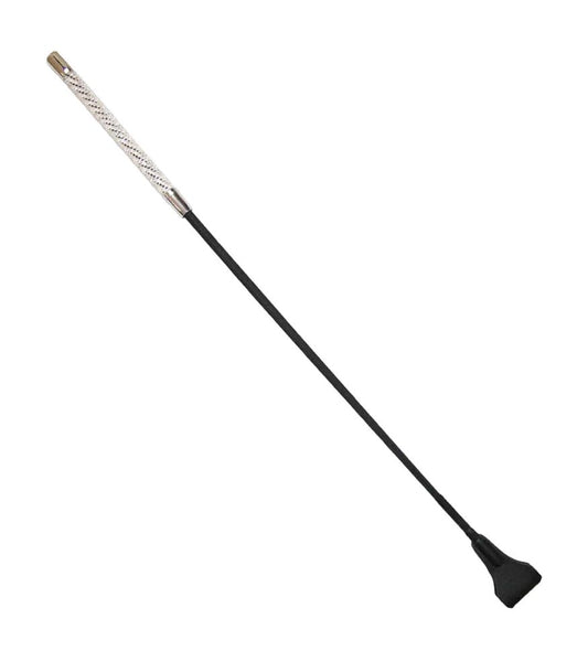 Love In Leather Long Diamante BDSM Riding Crop