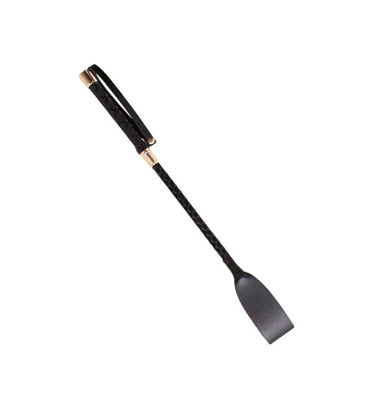 Love In Leather Short Braided Bondage Satin Crop