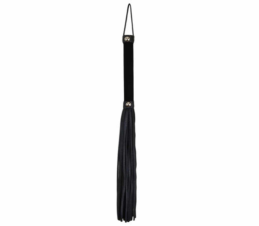 Love In Leather Soft Velveteen Handle BDSM Flogger
