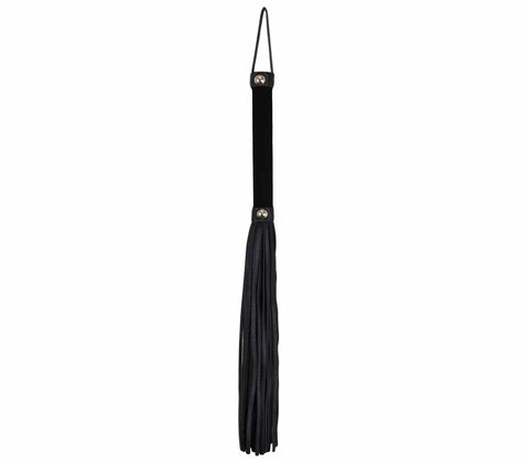 Soft Velveteen Handle BDSM Flogger by Love In Leather - Whips And Crops