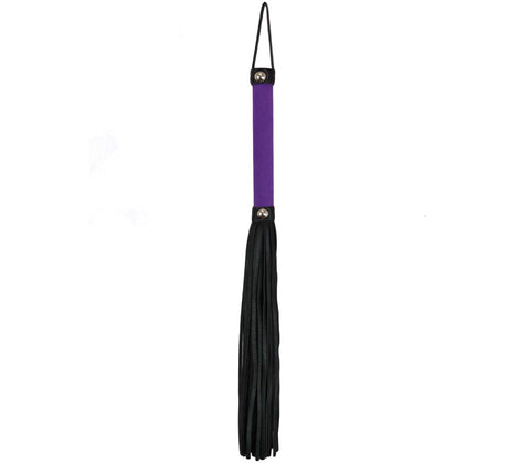 Soft Velveteen Handle BDSM Flogger by Love In Leather - Whips And Crops