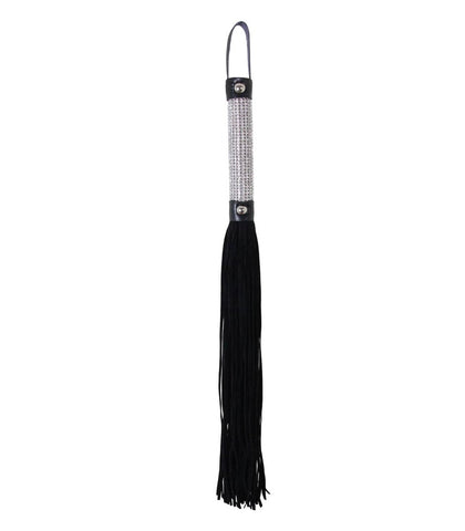 Sparkly Rhinestone Handle BDSM Flogger by Love In Leather - Whips And Crops