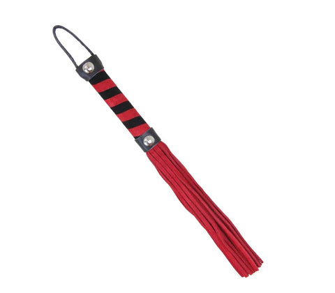 Candy Striped Willy Bondage Whip by Love In Leather - Whips And Crops
