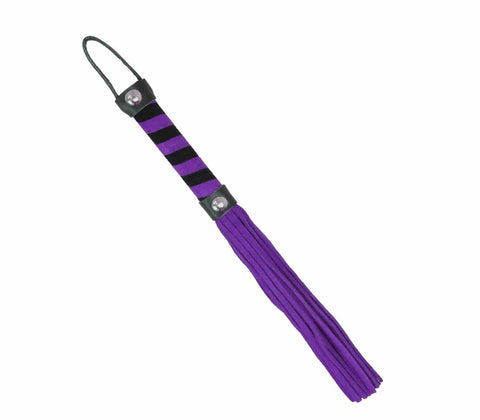 Candy Striped Willy Bondage Whip by Love In Leather - Whips And Crops
