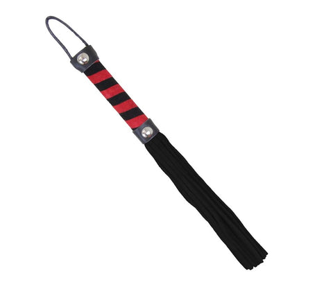 Candy Striped Willy Bondage Whip by Love In Leather - Whips And Crops