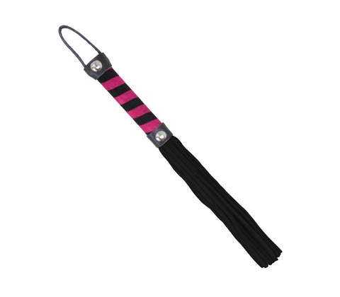 Candy Striped Willy Bondage Whip by Love In Leather - Whips And Crops