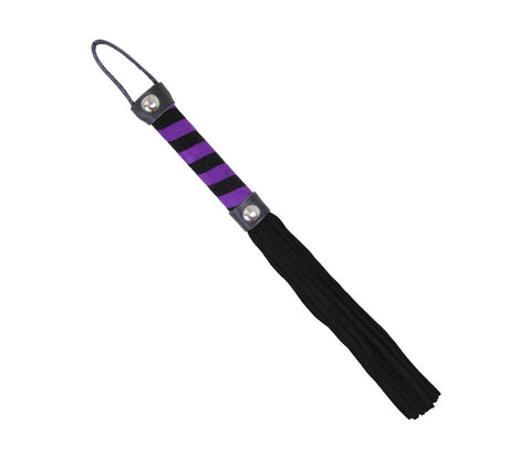 Candy Striped Willy Bondage Whip by Love In Leather - Whips And Crops