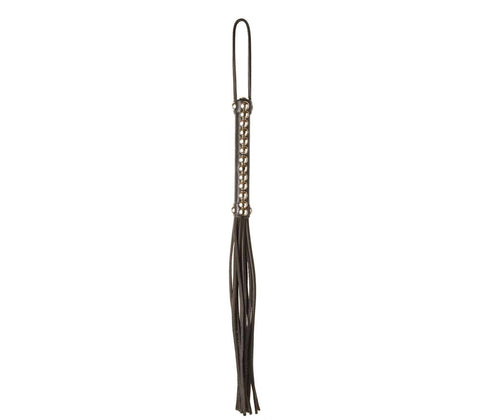 Fetish Play Studded Leather Flogger by Love In Leather - Whips And Crops