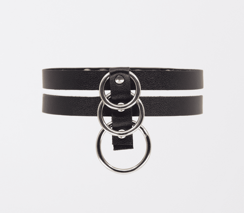 Double Strap Faux Leather Choker by Love In Leather - Collars and Leads