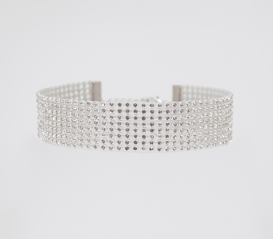 Love In Leather BDSM Play Diamante Choker