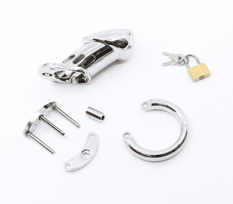Moulded Shaft Male Chastity Cage by Love In Leather - Male Chastity