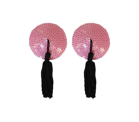 Round Sequin Nipple Tassels by Love In Leather - Breast and Nipple Toys